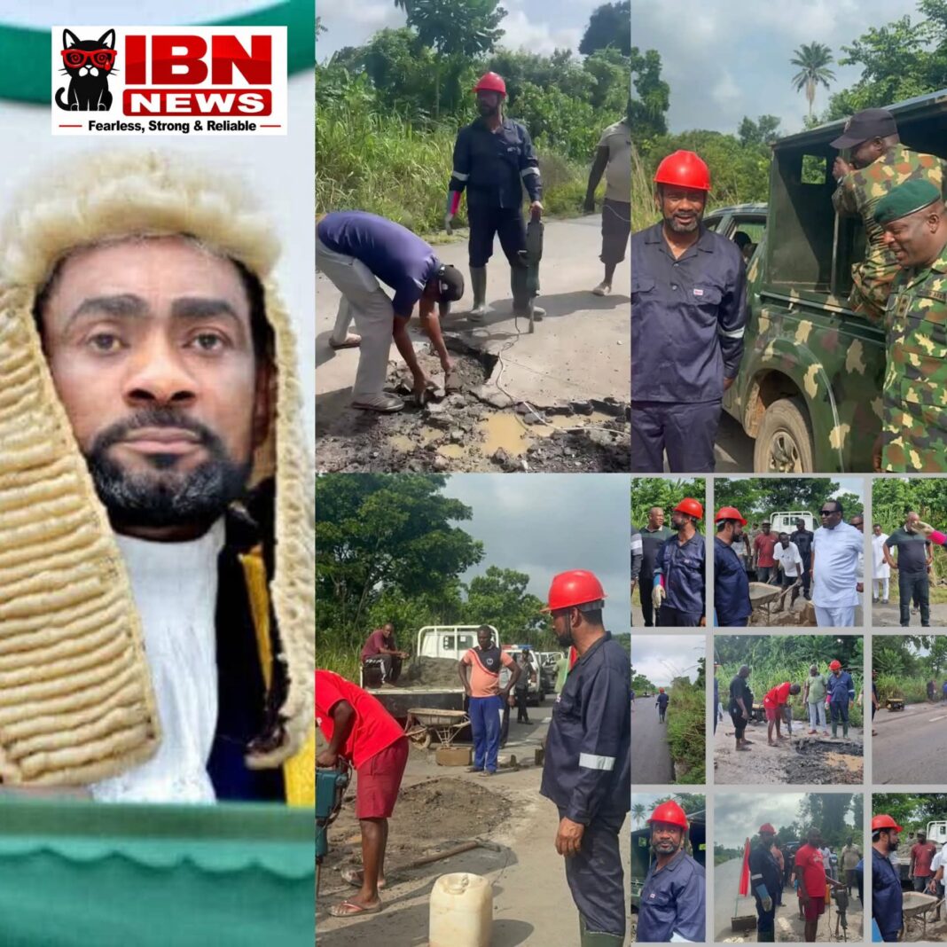 Edo State House of Assembly Speaker Agbebaku orders immediate repairs on failed Owan West road Edo State House of Assembly Speaker Agbebaku orders immediate repairs on failed Owan West road