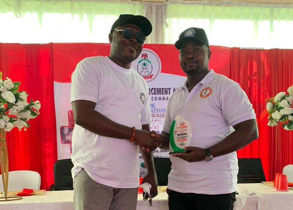 NDLEA Warri Honours Harrison Itulua With Partnership Appreciation Award NDLEA Warri Honours Harrison Itulua With Partnership Appreciation Award