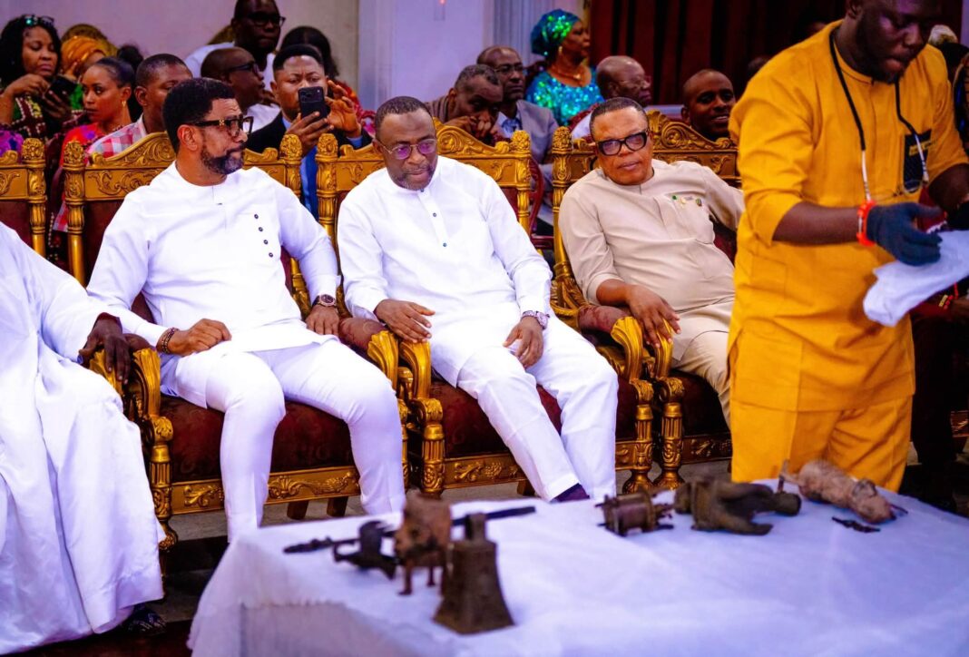 Agbebaku represents Gov. Okpebholo at historic return of Benin artefacts from Switzerland Agbebaku represents Gov. Okpebholo at historic return of Benin artefacts from Switzerland