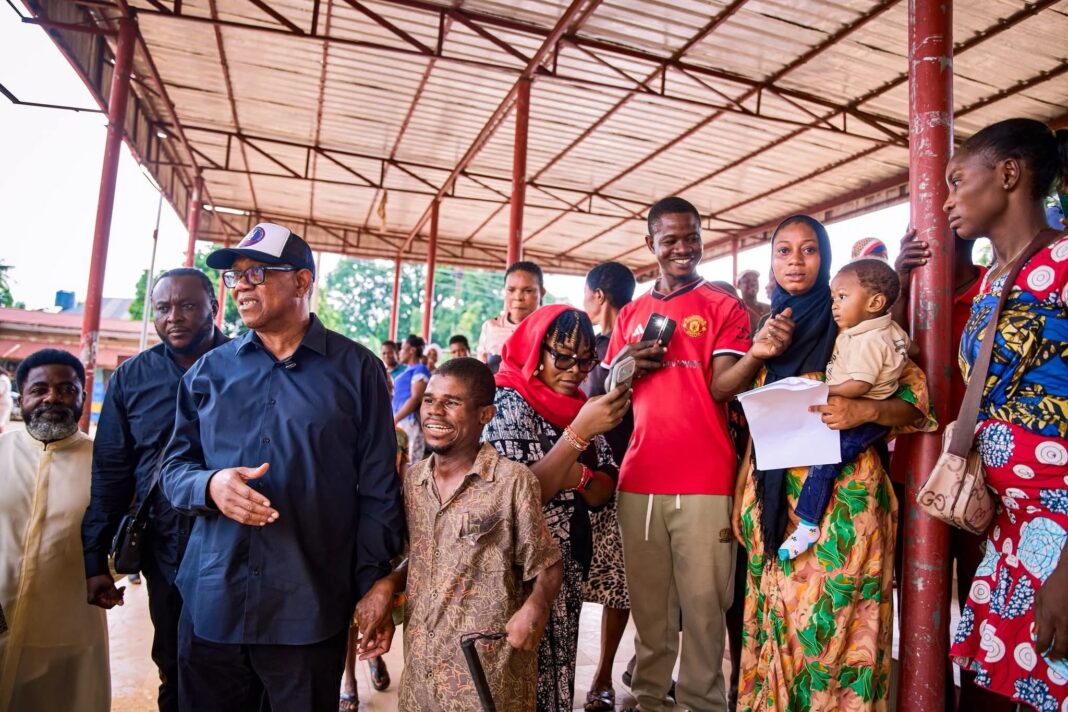 Peter Obi Encourages Nigerians to Register for PVC During Surprise Visit to INEC Centres Peter Obi Encourages Nigerians to Register for PVC During Surprise Visit to INEC Centres
