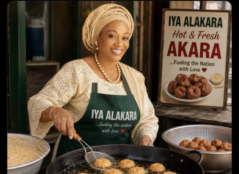 BREAKING: Presidency Shares AI Image of First Lady Remi Tinubu Selling Akara, Sparks Fresh Debate BREAKING: Presidency Shares AI Image of First Lady Remi Tinubu Selling Akara, Sparks Fresh Debate