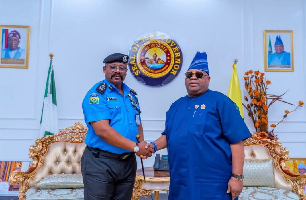 Adeleke receives new Zone 11 AIG Ewah in Osogbo as focus shifts to security across Osun, Oyo Adeleke receives new Zone 11 AIG Ewah in Osogbo as focus shifts to security across Osun, Oyo
