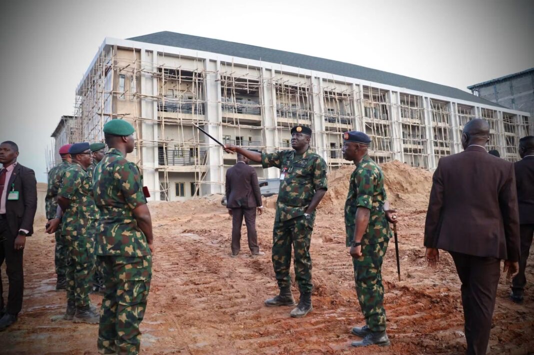 Tinubu Barracks Phase II Records Progress as Army Chief Inspects Construction Tinubu Barracks Phase II Records Progress as Army Chief Inspects Construction