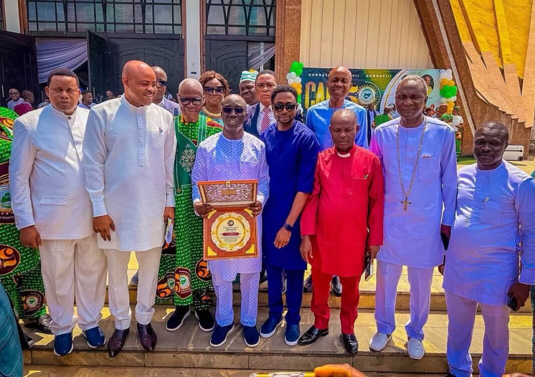 Okpebholo Receives Christian Icon Award as CAN Marks 50th Anniversary in Abuja Okpebholo Receives Christian Icon Award as CAN Marks 50th Anniversary in Abuja